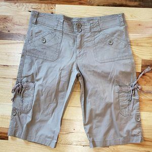 Mudd Jeans adjustable Khaki shorts size 11